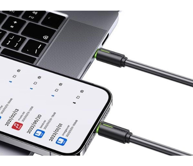 USAMS USB-C/Lightning 1m 30W czarny/black - 1471722 - zdjęcie 2